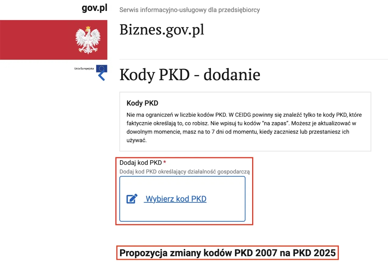 Ile kodów pkd można wpisać do krs i co to oznacza dla firm?